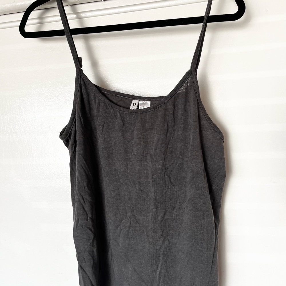 H&M Gray Camisole Sleeveless Top with side slit
